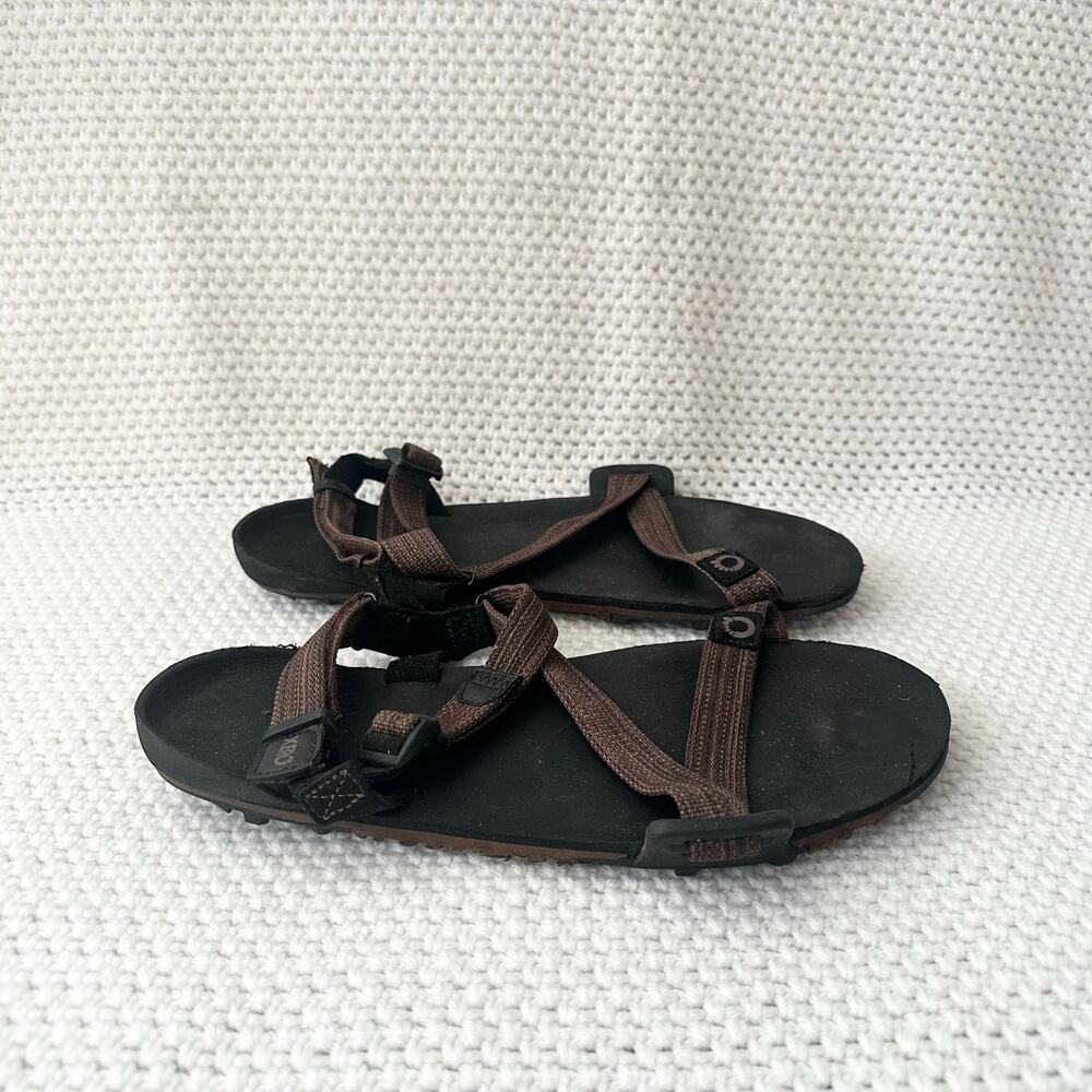 Xero Shoes Men Multi Brown Strappy Z Trail EV Sandals Shoes Size 10 Hook Loop - Picture 2 of 8